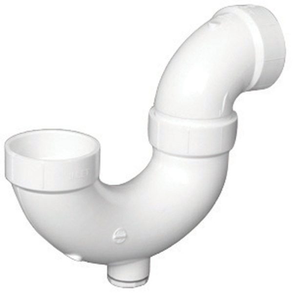 Charlotte Pipe Schedule 40 1-1/2 in. Hub X 1-1/2 in. D Hub PVC P-Trap with Clean Out