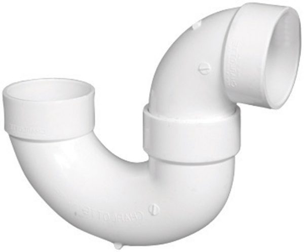 Charlotte Pipe Schedule 40 2 in. Hub X 2 in. D Hub PVC P-Trap