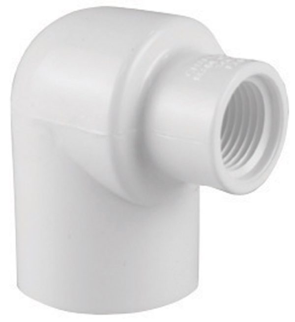 Charlotte Pipe Schedule 40 3/4 in. Slip X 1/2 in. D FPT PVC Elbow
