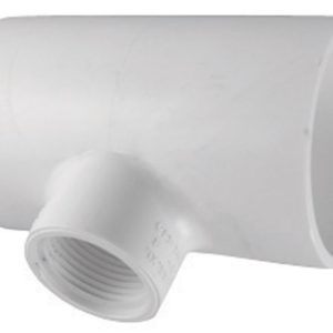 Charlotte Pipe Schedule 40 1 in. Slip X 1 in. D Slip PVC Reducing Tee