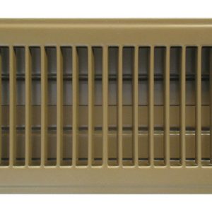 Tru Aire 4 in. H X 10 in. W 2-Way Powder Coat Brown Steel Floor Register
