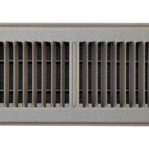 Tru Aire 4 in. H X 12 in. W 2-Way Powder Coat Brown Steel Floor Register