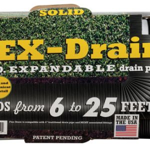 Flex-Drain 3-3/4 in. D X 25 ft. L Poly Drain Pipe