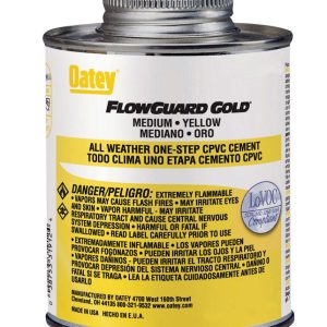 Oatey FlowGuard Gold Yellow All Weather Cement For CPVC 4 oz