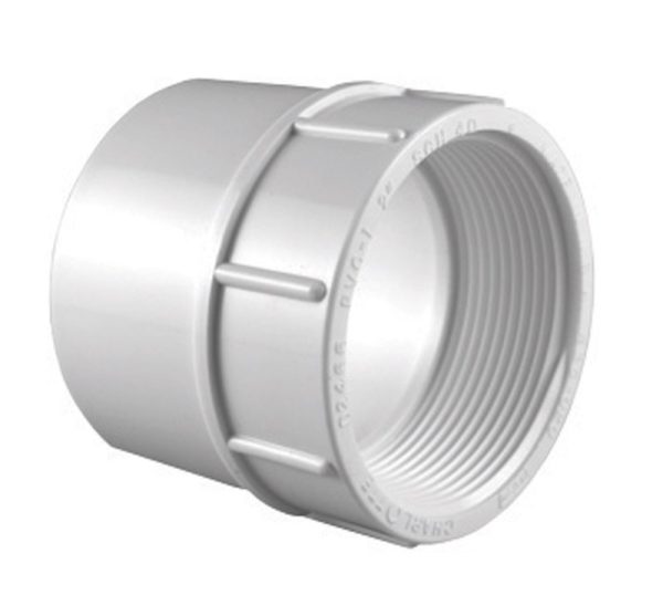 Charlotte Pipe Schedule 40 1/2 in. Slip X 1/2 in. D FPT PVC Pipe Adapter