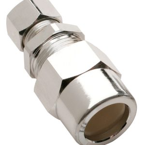 Plumb Pak 1/2 in. Compression in. X 3/8 in. D CPVC Brass Straight Adapter