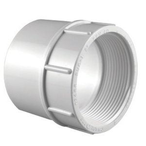 Charlotte Pipe Schedule 40 1-1/2 in. Slip X 1-1/2 in. D FPT PVC Adapter