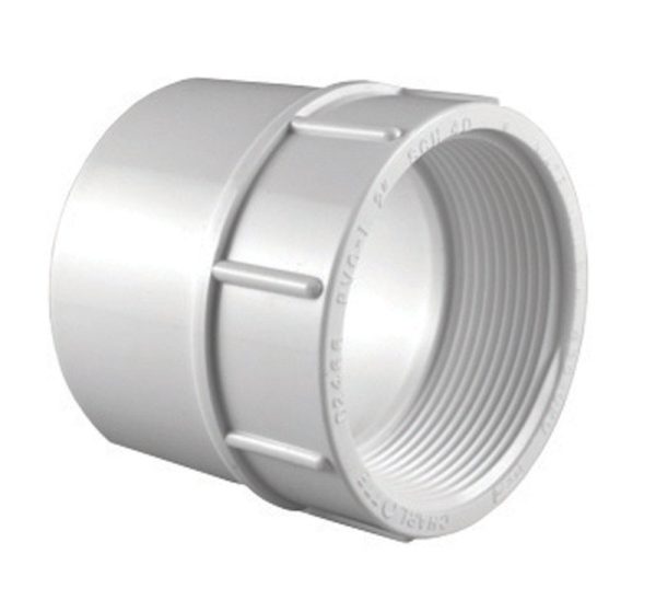 Charlotte Pipe Schedule 40 1-1/2 in. Slip X 1-1/2 in. D FPT PVC Adapter