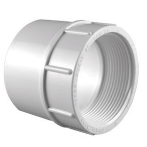 Charlotte Pipe Schedule 40 2 in. Slip X 2 in. D FPT PVC Pipe Adapter