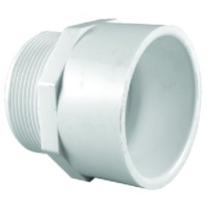 Charlotte Pipe Schedule 40 1/2 in. Slip X 1/2 in. D MPT PVC Pipe Adapter