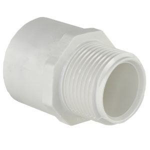 Charlotte Pipe Schedule 40 1 in. Slip X 1 in. D MPT PVC Pipe Adapter