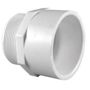 Charlotte Pipe Schedule 40 1-1/2 in. Slip X 1-1/2 in. D MPT PVC Pipe Adapter