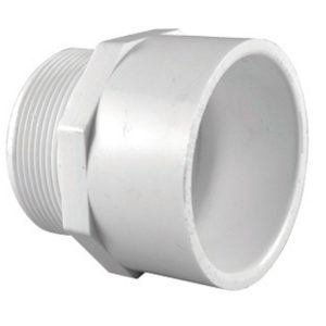 Charlotte Pipe Schedule 40 2 in. Slip X 2 in. D MPT PVC Pipe Adapter