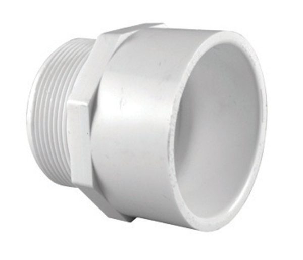 Charlotte Pipe Schedule 40 2 in. Slip X 2 in. D MPT PVC Pipe Adapter