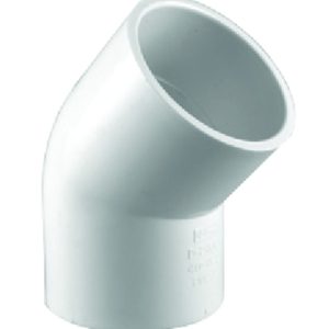 Charlotte Pipe Schedule 40 1/2 in. Slip X 1/2 in. D Slip PVC 45 Degree Elbow