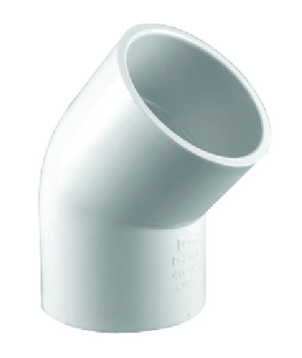 Charlotte Pipe Schedule 40 1/2 in. Slip X 1/2 in. D Slip PVC 45 Degree Elbow