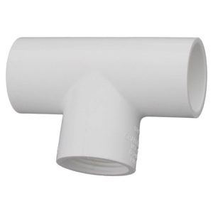 Charlotte Pipe Schedule 40 1/2 in. Slip X 1/2 in. D Slip PVC Tee 1 pk