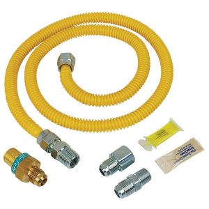 BrassCraft ProCoat 1/2 in. FIP X 1/2 in. D MIP 48 ft. Stainless Steel Installation Kit