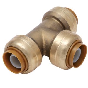 SharkBite 3/4 in. Push X 3/4 in. D Push Brass Tee