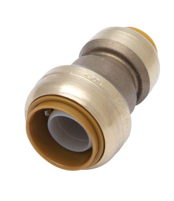 SharkBite 3/4 in. Push X 1/2 in. D Push Brass Reducing Coupling