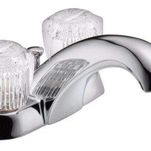 Delta Chrome Centerset Bathroom Sink Faucet 4 in.
