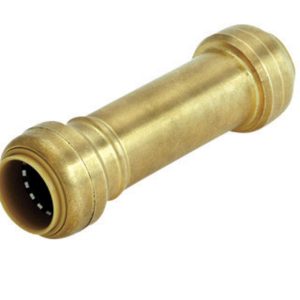 SharkBite 1/2 in. Push X 1/2 in. D Push Brass Slip Coupling