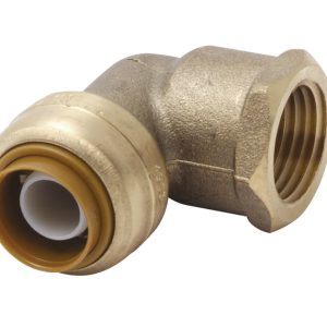 SharkBite 1/2 in. Push X 1/2 in. D FPT Brass Elbow