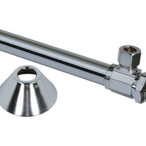 BrassCraft 1/2 in. FPT X 3/8 in. MPT Brass Shut-Off Valve