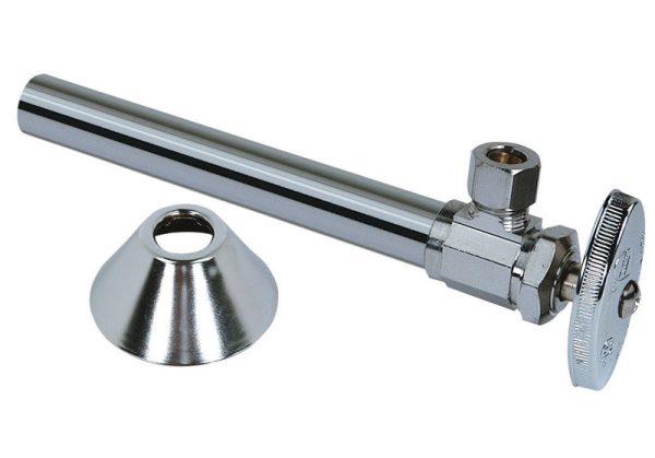 BrassCraft 1/2 in. FPT X 3/8 in. MPT Brass Shut-Off Valve