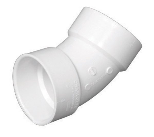 Charlotte Pipe Schedule 40 1-1/4 in. Hub X 1-1/4 in. D Hub PVC Elbow
