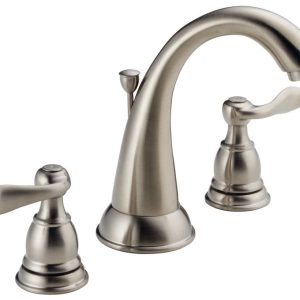 Delta Brushed Nickel Bathroom Faucet 6-16 in.