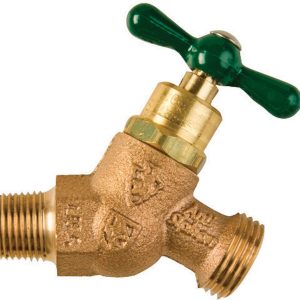 Arrowhead Brass 1/2 in. MIP X 3/4 in. MHT Anti-Siphon Brass No-Kink Hose Bibb