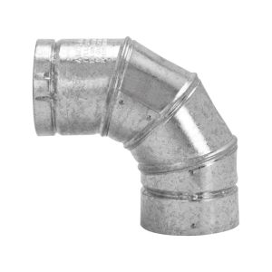 Selkirk 3 in. D X 3 in. D Adjustable 90 deg Aluminum Stove Pipe Elbow