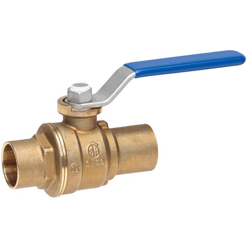 Homewerks 1/2 in. Brass Sweat Ball Valve Full Port - PaintPlace New York