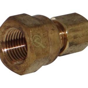 JMF Company 1/4 in. Compression X 1/4 in. D FPT Brass Adapter