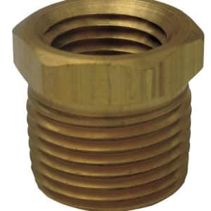 JMF Company 3/8 in. MPT X 1/8 in. D FPT Brass Hex Bushing