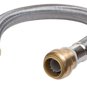 SharkBite 3/4 in. Push Fit X 3/4 in. D FIP 24 in. Stainless Steel Supply Line