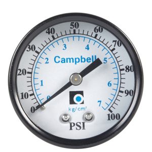 Campbell Pressure Gauge 100 psi