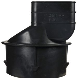 Advance Drainage Systems 3-1/4 in. Snap X 2-1/2 in. D Barb Polyethylene 5 in. Downspout Adapter