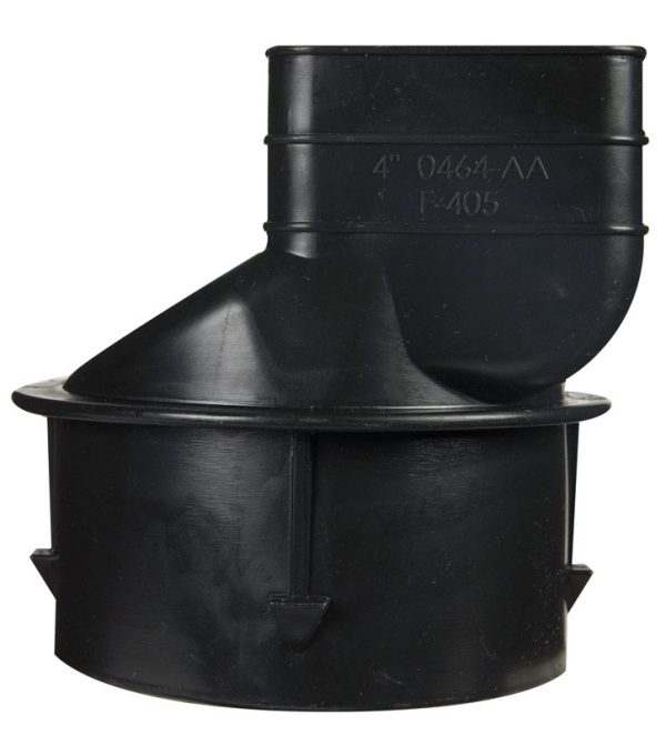 Advance Drainage Systems 3-1/4 in. Snap X 2-1/2 in. D Barb Polyethylene 5 in. Downspout Adapter