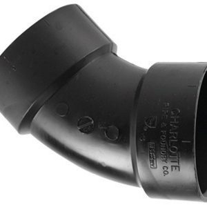Charlotte Pipe 4 in. Hub X 4 in. D Hub ABS 45 Degree Elbow