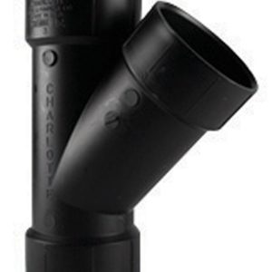 Charlotte Pipe 4 in. Hub X 4 in. D Hub ABS Wye