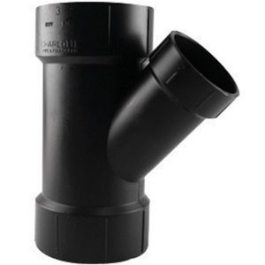 Charlotte Pipe 4 in. Hub X 4 in. D Hub ABS Wye