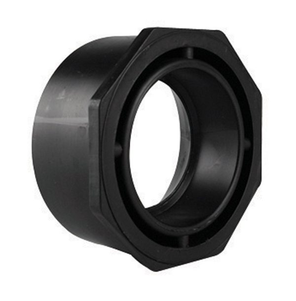 Charlotte Pipe 4 in. Hub X 3 in. D Spigot ABS Flush Bushing