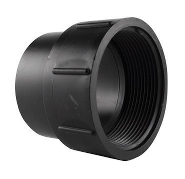 Charlotte Pipe 4 in. Spigot X 4 in. D FPT ABS Cleanout