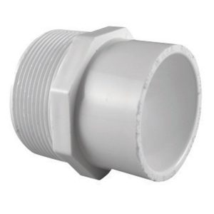 Charlotte Pipe Schedule 40 1-1/2 in. MPT X 2 in. D Slip PVC Reducing Adapter