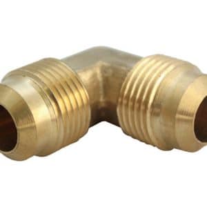 JMF Company 1/2 in. Flare X 1/2 in. D Flare Brass 90 Degree Elbow