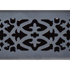 Tru Aire 4 in. H X 12 in. W 1-Way Matte Black Steel Floor Diffuser