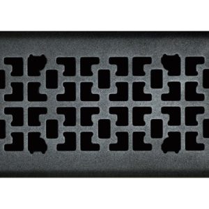 Tru Aire 4 in. H X 10 in. W 1-Way Matte Black Steel Floor Diffuser