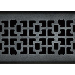 Tru Aire 4 in. H X 12 in. W 1-Way Matte Steel Floor Diffuser